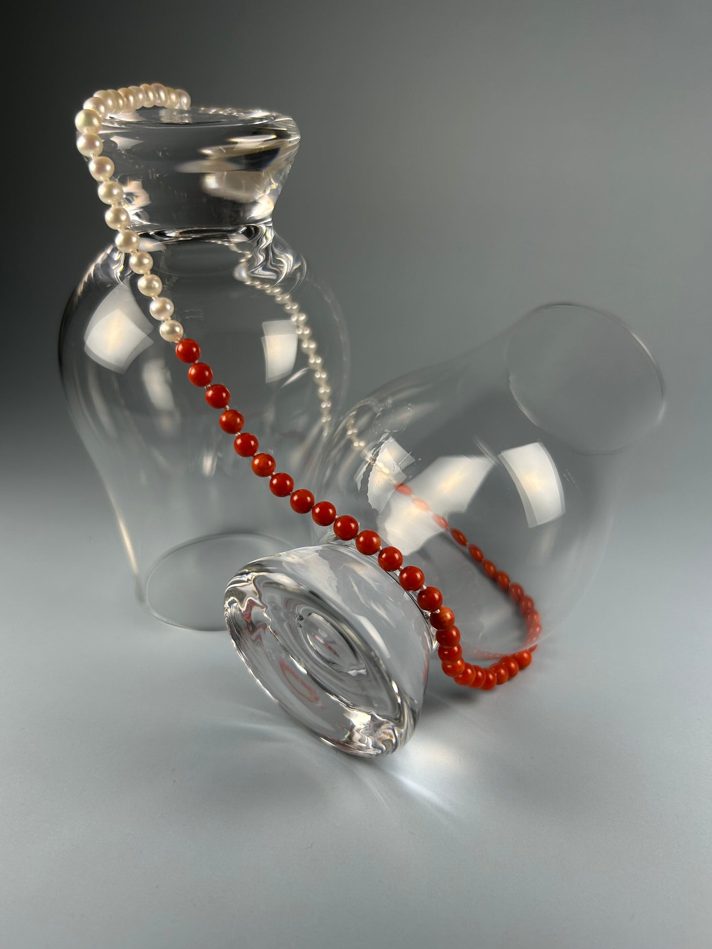 Pearl and Italian Coral Necklace