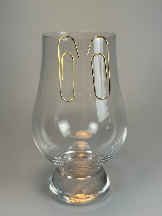 14k Gold Paperclip
Earrings